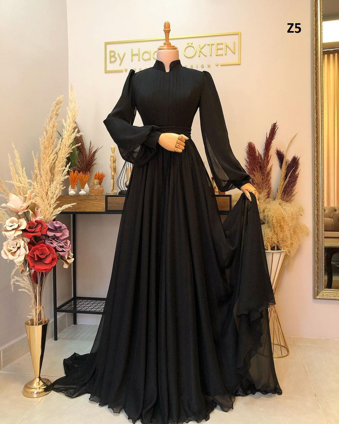 Fascinating Black Colored Beautiful Embroidery Floor Touch Gown – Ville  Fashions